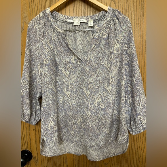 Max Studio: 100% silk blouse - Picture 1 of 5